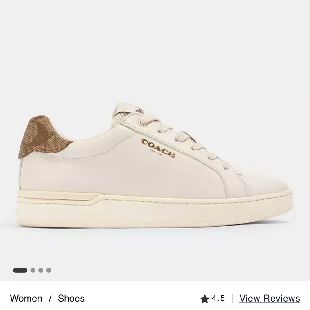 Brand new coach low top sneaker with box